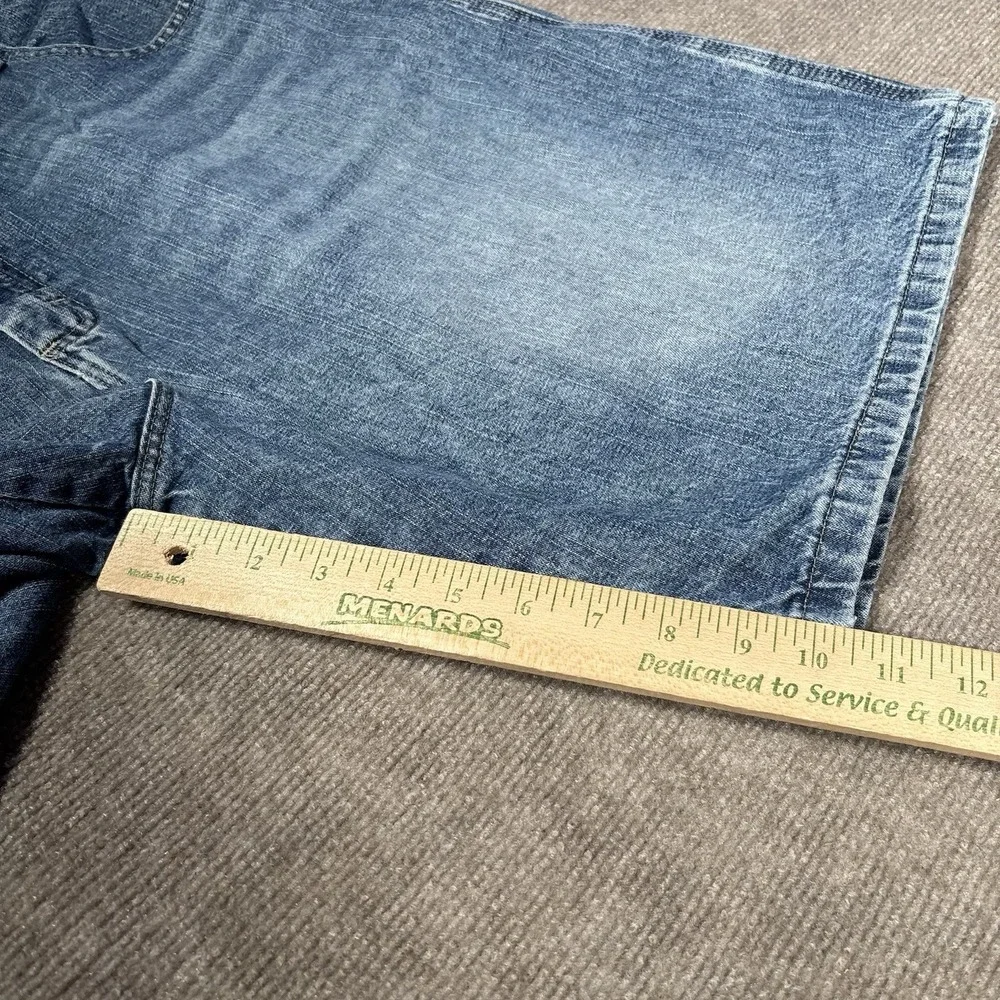 Wrangler Jean Shorts Mens 42 Relaxed Blue Denim Carpenter‎ Baggy Skater Workwear